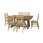 Load image into Gallery viewer, Solid Wood 6-Seater Dining Set – Oak &amp; Peanut