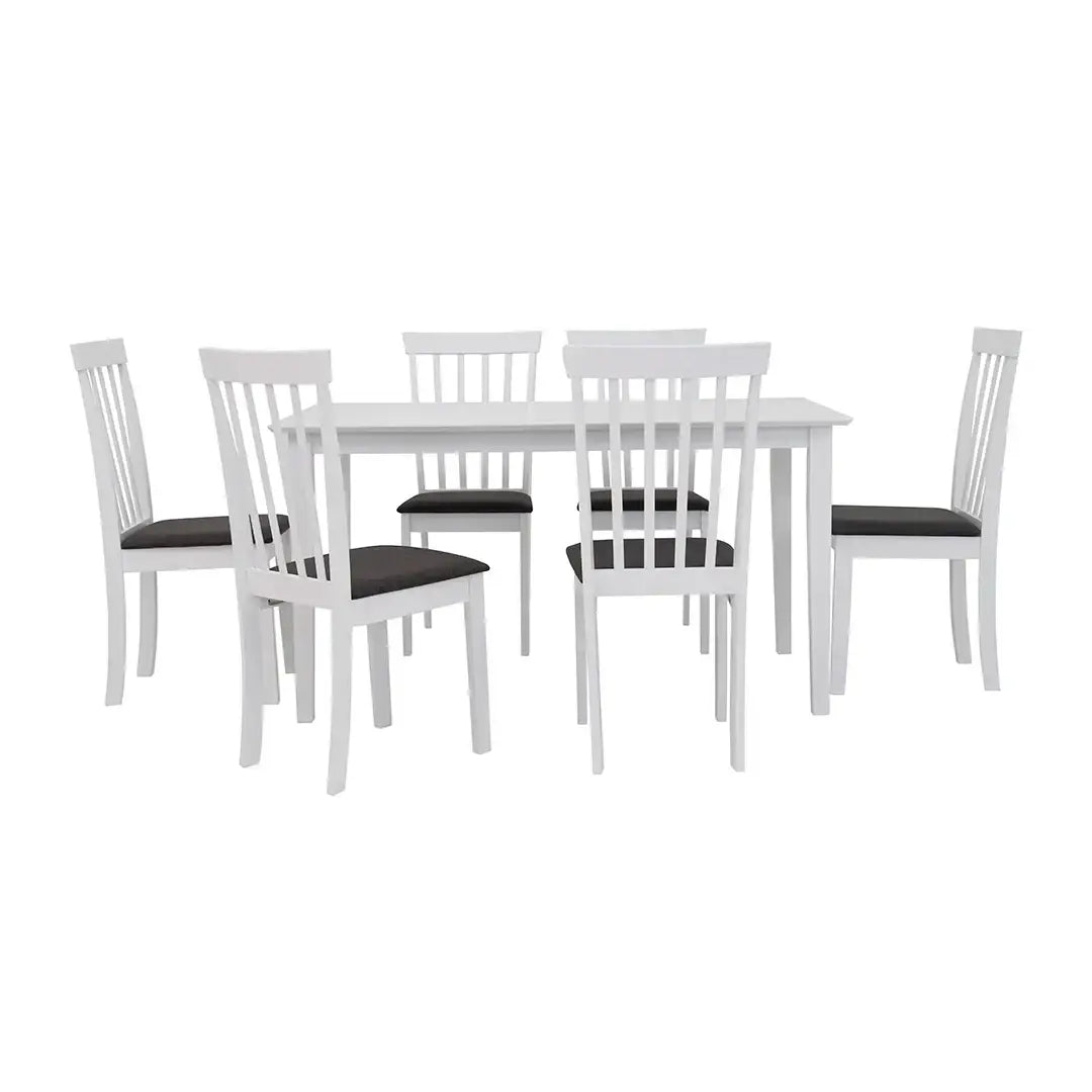 Solid Wood 6-Seater Dining Set