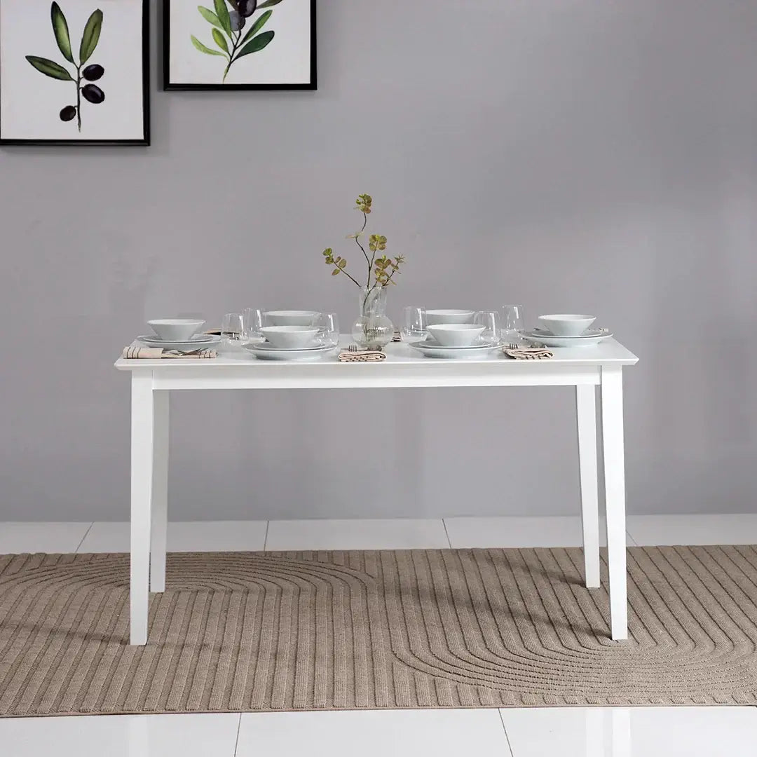 Solid Wood 6-Seater Dining Set