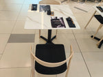 Load image into Gallery viewer, Arabian Mall Solid Wood Dining Chair with Rattan Seat (Light Brown)