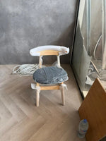 Load image into Gallery viewer, Arabian Mall Solid Wood Dining Chair with Rattan Seat (Light Brown)
