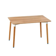 Solid Wood Dining Table (120x80x75 cm), European-Style