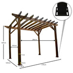 Load image into Gallery viewer, Solid Wood Garden Pergola Shade-GCC Home Center