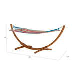 Load image into Gallery viewer, Solid Wood Hanging Hammock For Outdoor Lounging