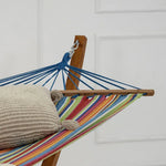 Load image into Gallery viewer, Solid Wood Hanging Hammock For Outdoor Lounging