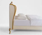 Load image into Gallery viewer, Solid Wood King Bed – 180 x 200 cm ( Beige )