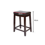 Load image into Gallery viewer, Jilphar Furniture Solid Wooden Stool with Leather Seating JP1010-GCC Home Center