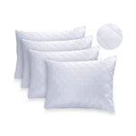 Load image into Gallery viewer, SOMER FIELD Quilted Microfiber Pillow Protectors with Zipper – Pack of 4, Breathable &amp; Machine Washable, 50 x 75cm-GCC Home Center