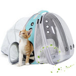 Load image into Gallery viewer, halinfer SOURCER Expandable Bubble Cat Carrier Backpack, Space Capsule Pet Carrier for Small Dog, Transparent Pet Hiking Traveling Backpack X-Large Grey