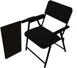 Load image into Gallery viewer, Spacecrafts Folding Cushion Study Chair with Writing Pad | Space Saving and Adjustable | Desk Chair | Black