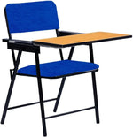 Load image into Gallery viewer, Spacecrafts® Folding Cushion Study Chair | Space Saving | Desk Chair | Powder Coated with Cushion | Blue Color (with WRITING PAD)