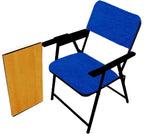Load image into Gallery viewer, Spacecrafts® Folding Cushion Study Chair | Space Saving | Desk Chair | Powder Coated with Cushion | Blue Color (with WRITING PAD)