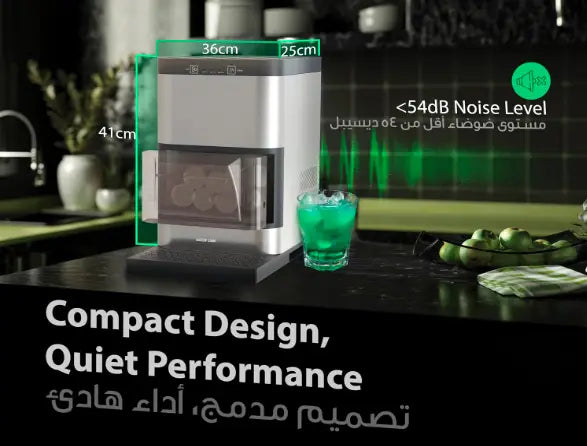 Sphere Ice Maker Machine Countertop, 42 Pcs/Day, 2 Spheres in 55mins, Self-Cleaning Ice Machine with Ice Full Indicator, 1.2L Water Capacity, Quiet operation, for Home, kitchen, Restaurant