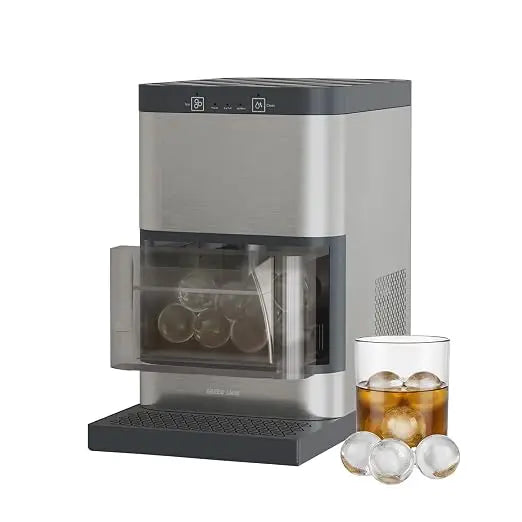 Sphere Ice Maker Machine Countertop, 42 Pcs/Day, 2 Spheres in 55mins, Self-Cleaning Ice Machine with Ice Full Indicator, 1.2L Water Capacity, Quiet operation, for Home, kitchen, Restaurant