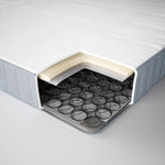 Load image into Gallery viewer, Ikea VESTMARKA sprung mattress, 90x200 cm, extra firm/light blue