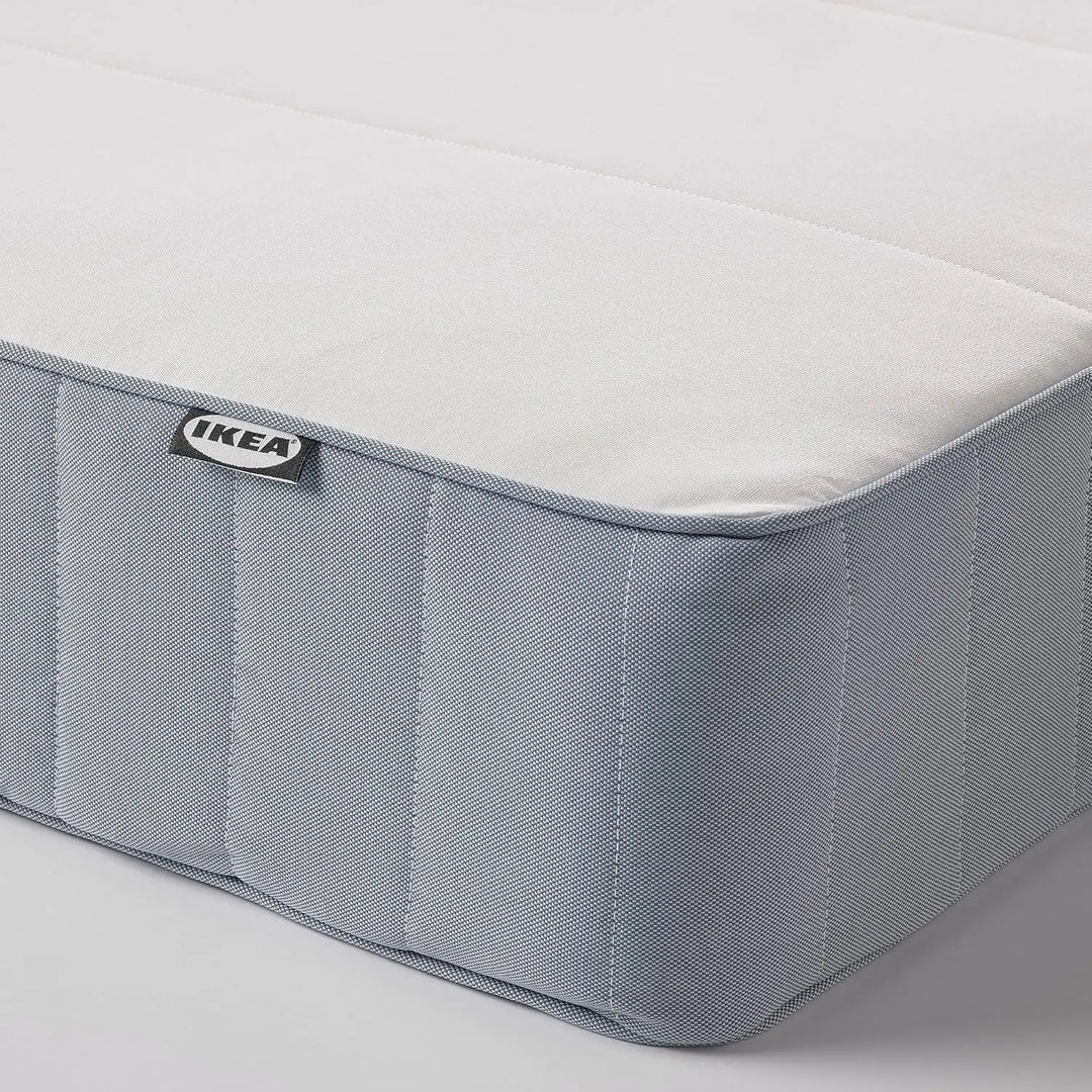 Ikea VESTMARKA sprung mattress, 90x200 cm, extra firm/light blue