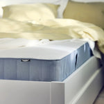 Load image into Gallery viewer, Ikea VESTMARKA sprung mattress, 90x200 cm, extra firm/light blue