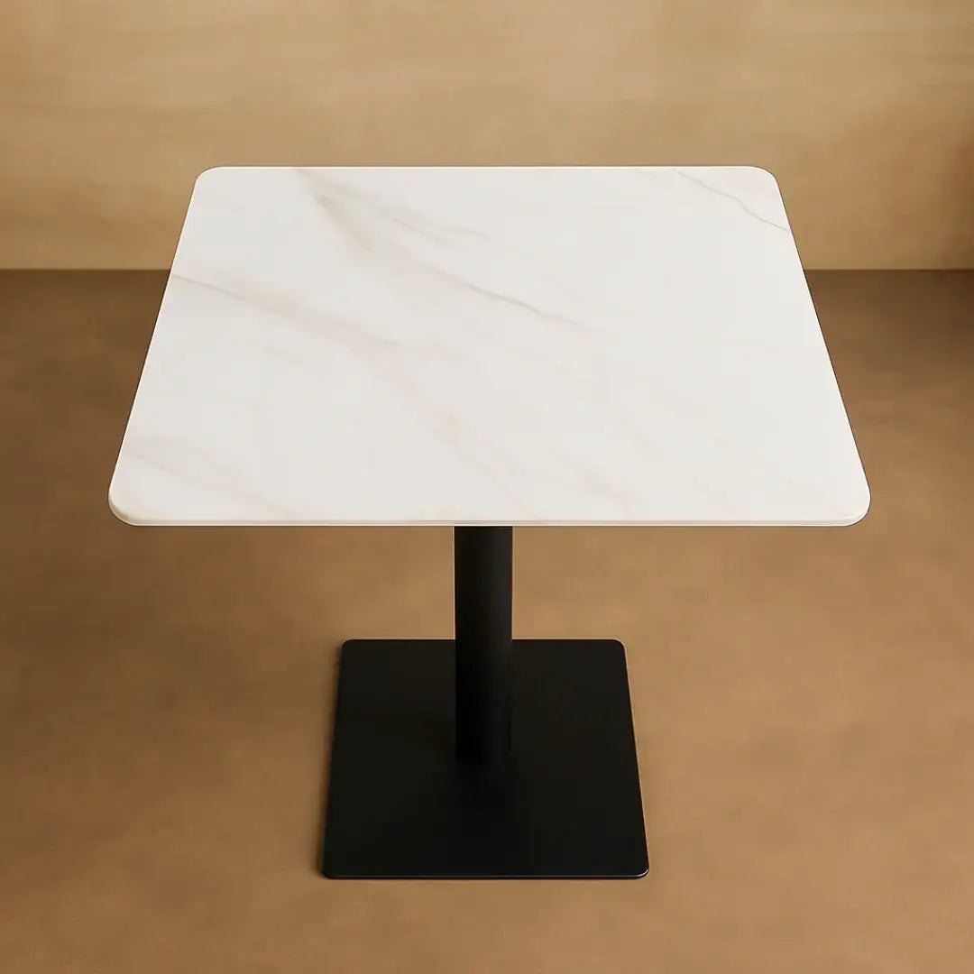 Square Ceramic Top Dining Table for Café & Restaurant