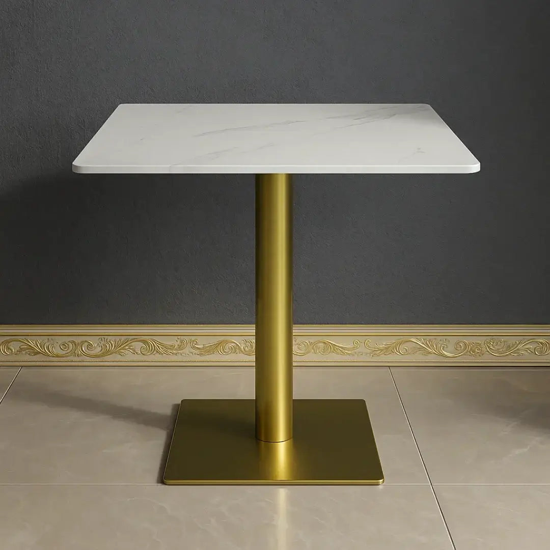 Square Ceramic Top Dining Table for Café & Restaurant