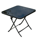 Load image into Gallery viewer, Square Foldable Table with Glass Top