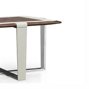 Square Design Office Coffee Table For Office, Home - White-GCC Home Center