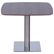 Square Shape Meeting Table, Coffee Table For Modern Workspace Or Dining Area - Brown-GCC Home Center