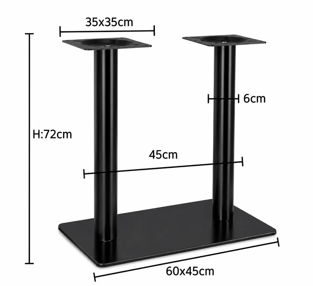 SS Double tube table base JP3013