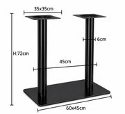 SS Double tube table base JP3013