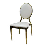 Load image into Gallery viewer, Jilphar Furniture Stainless Steel Gold Dining Chair JP1356-GCC Home Center