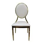 Load image into Gallery viewer, Jilphar Furniture Stainless Steel Gold Dining Chair JP1356-GCC Home Center
