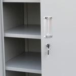 Load image into Gallery viewer, Steel Shoe Rack With Doors - Grey