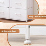 Load image into Gallery viewer, SKY-TOUCH Storage Cabinet : Bedroom Dresser with 9 Drawers Wide Storage Chest with Removable Fabric Bins Storage Organizer Unit for Living Room Entryway Hallway Nursery Kids Room (100*30*96CM White)-GCC Home Center