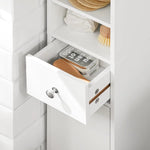 Load image into Gallery viewer, (Dubai Stock) SoBuy مجلس الوزراء Storage Cabinet Drawer Cabinet bathroom storage Bathroom Tall Cabinet 20x20x180cm (white) BZR34-W
