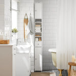 Load image into Gallery viewer, (Dubai Stock) SoBuy مجلس الوزراء Storage Cabinet Drawer Cabinet bathroom storage Bathroom Tall Cabinet 20x20x180cm (white) BZR34-W