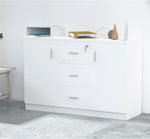 Load image into Gallery viewer, Mahmayi Storage Cabinet for Home Office (White Credenza)