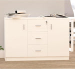 Load image into Gallery viewer, Mahmayi Storage Cabinet for Home Office (White Credenza)