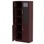 Load image into Gallery viewer, Mahmayi Storage Cabinet for Home Office (White Credenza)