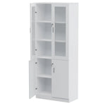 Load image into Gallery viewer, Mahmayi Storage Cabinet for Home Office (White Credenza)