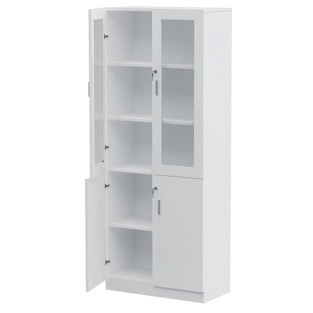 Mahmayi Storage Cabinet for Home Office (White Credenza)
