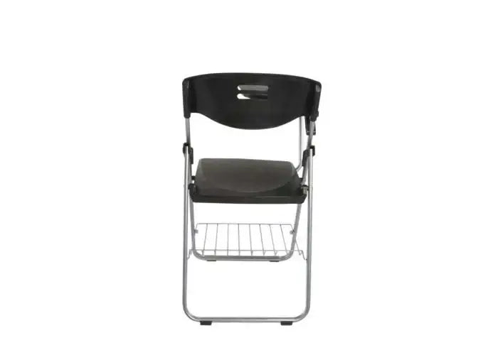 Student Chair Black, Folding Plastic Chair with Writing Table-GCC Home Center