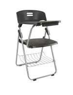 Load image into Gallery viewer, Student Chair Black, Folding Plastic Chair with Writing Table-GCC Home Center