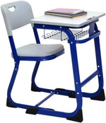 Load image into Gallery viewer, Student Study Chair with Metal Legs and Writing Tablet