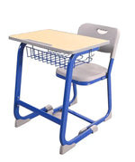 Load image into Gallery viewer, Student Study Chair with Metal Legs and Writing Tablet