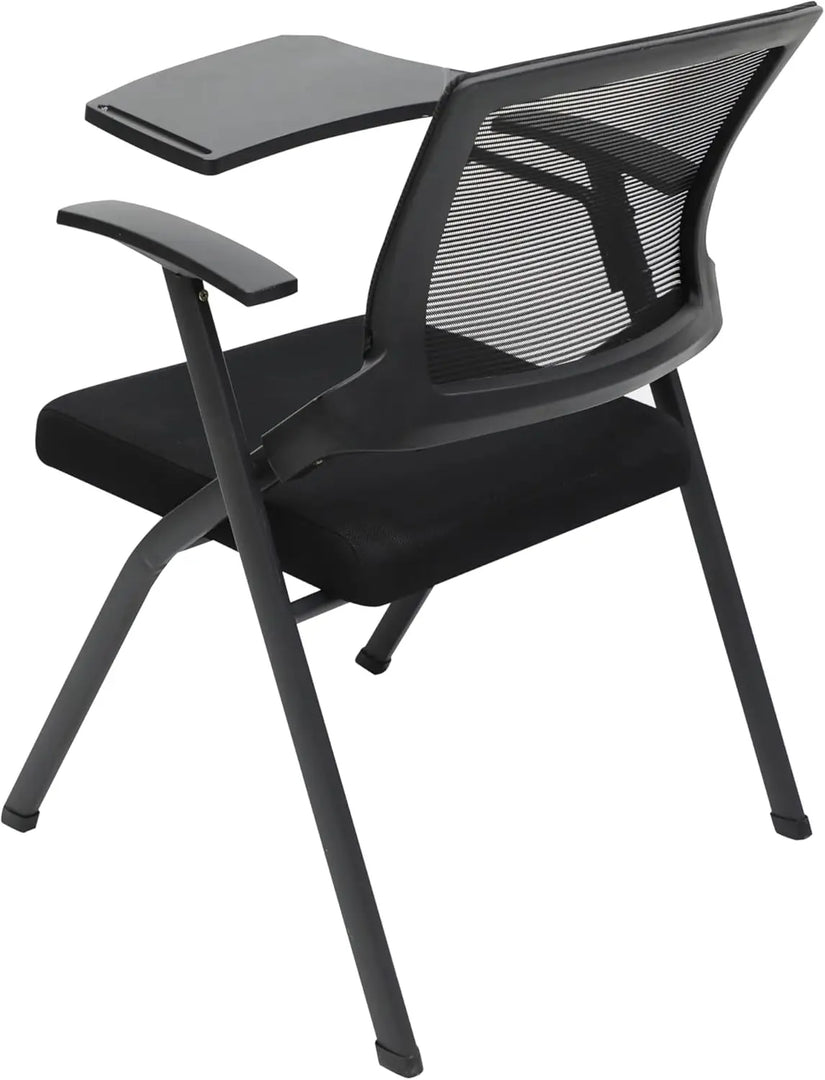 Multi Home Furniture Folding MH-30-BLK Study Chair, Metal Folding Student Chair With Writing Pad For Work From Home, Study Purpose, Homework Chair, Learning Chair, Classroom 96X30X30 Cm Black