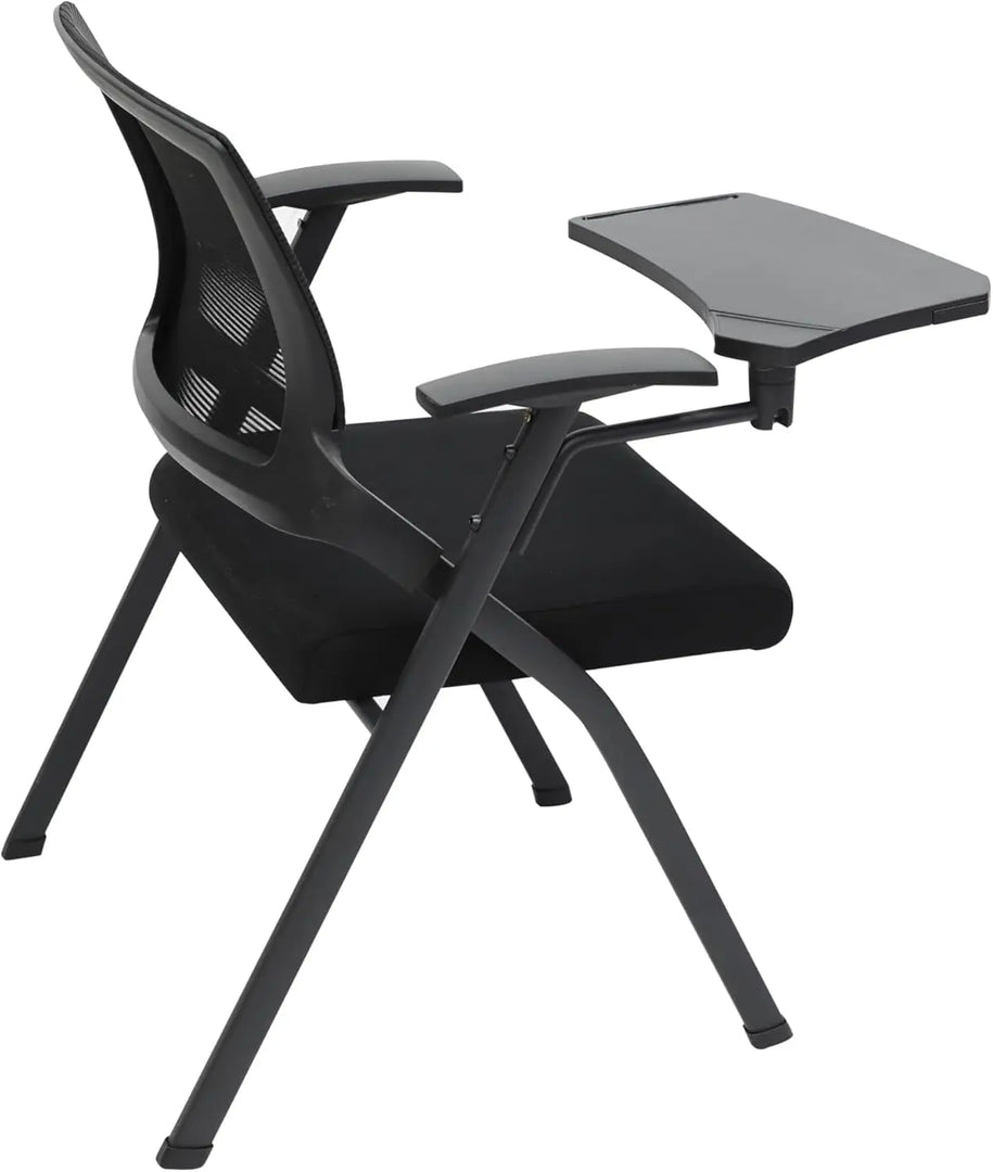 Multi Home Furniture Folding MH-30-BLK Study Chair, Metal Folding Student Chair With Writing Pad For Work From Home, Study Purpose, Homework Chair, Learning Chair, Classroom 96X30X30 Cm Black