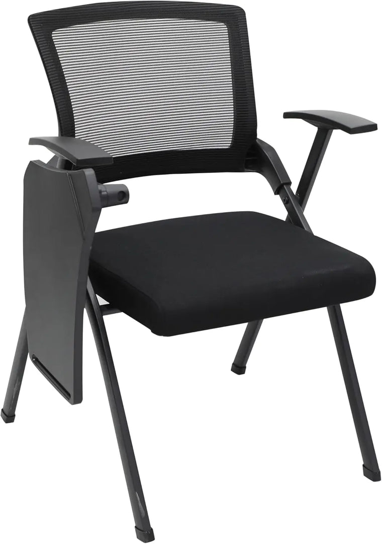 Multi Home Furniture Folding MH-30-BLK Study Chair, Metal Folding Student Chair With Writing Pad For Work From Home, Study Purpose, Homework Chair, Learning Chair, Classroom 96X30X30 Cm Black