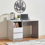 Load image into Gallery viewer, Study Desk with Drawers &amp; Shelf