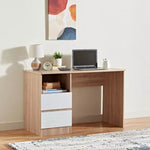 Load image into Gallery viewer, Study Desk with Drawers &amp; Shelf