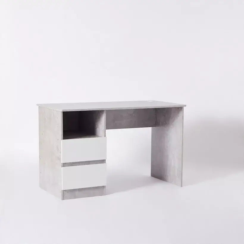 Study Desk with Drawers & Shelf