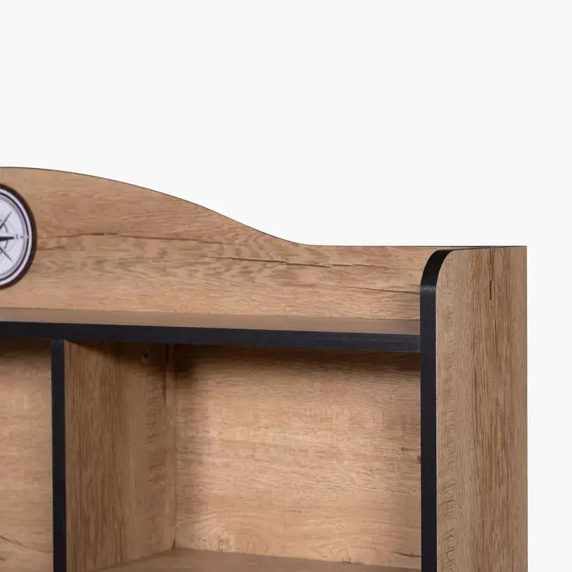 Study Desk with Hutch, Drawer & Door